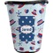 Patriotic Celebration Waste Basket - Single Sided (Black) (Personalized)