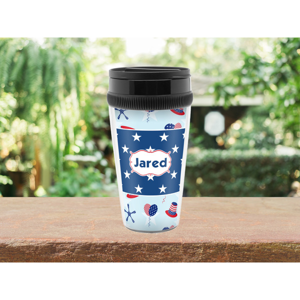 Patriotic Celebration Travel Mug Lifestyle (Personalized)