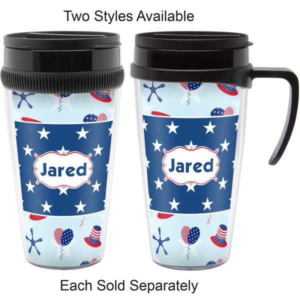 Patriotic Celebration Travel Mugs - with & without Handle