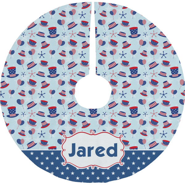 Custom Patriotic Celebration Tree Skirt (Personalized)