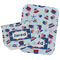 Patriotic Celebration Burp Cloths - Fleece - Set of 2 w/ Name or Text
