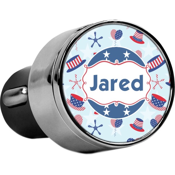 Custom Patriotic Celebration USB Car Charger (Personalized)
