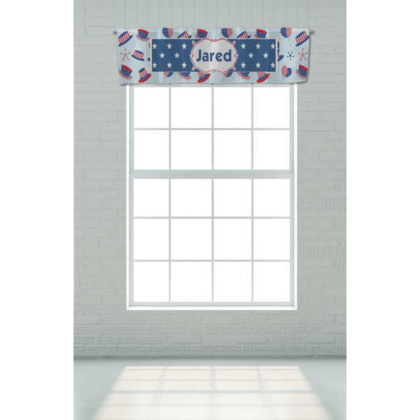 Patriotic Celebration Valance - On window