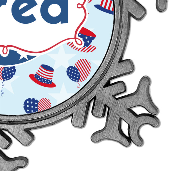 Patriotic Celebration Vintage Snowflake - Detail