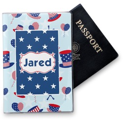 Patriotic Celebration Vinyl Passport Holder (Personalized)