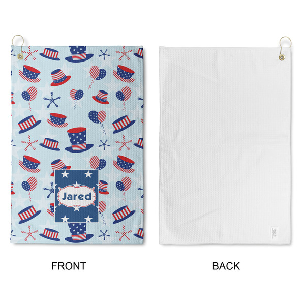 Patriotic Celebration Waffle Weave Golf Towel - Approval