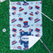 Patriotic Celebration Waffle Weave Golf Towel - In Context