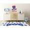 Patriotic Celebration Wall Graphic Decal Wooden Desk