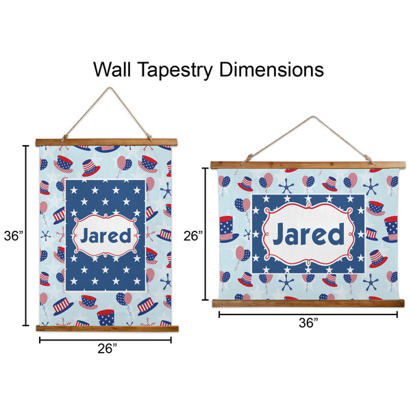 Patriotic Celebration Wall Hanging Tapestries - Parent/Sizing