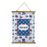 Patriotic Celebration Wall Hanging Tapestry - Tall (Personalized)