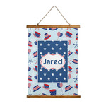 Patriotic Celebration Wall Hanging Tapestry - Tall (Personalized)