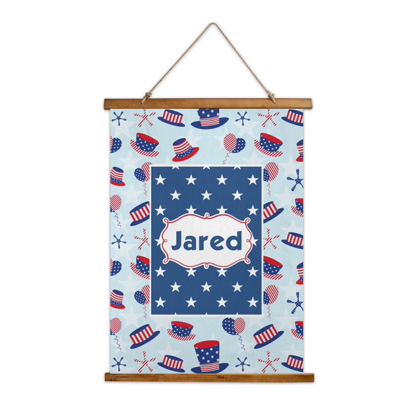 Custom Patriotic Celebration Wall Hanging Tapestry - Tall (Personalized)