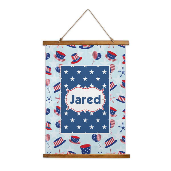 Custom Patriotic Celebration Wall Hanging Tapestry - Tall (Personalized)