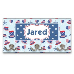 Patriotic Celebration Wall Mounted Coat Rack (Personalized)