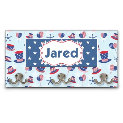 Patriotic Celebration Wall Mounted Coat Rack (Personalized)