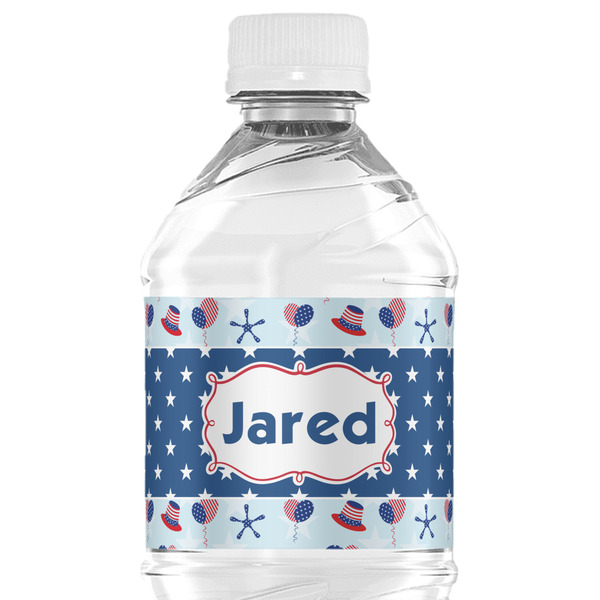 Custom Patriotic Celebration Water Bottle Labels - Custom Sized (Personalized)