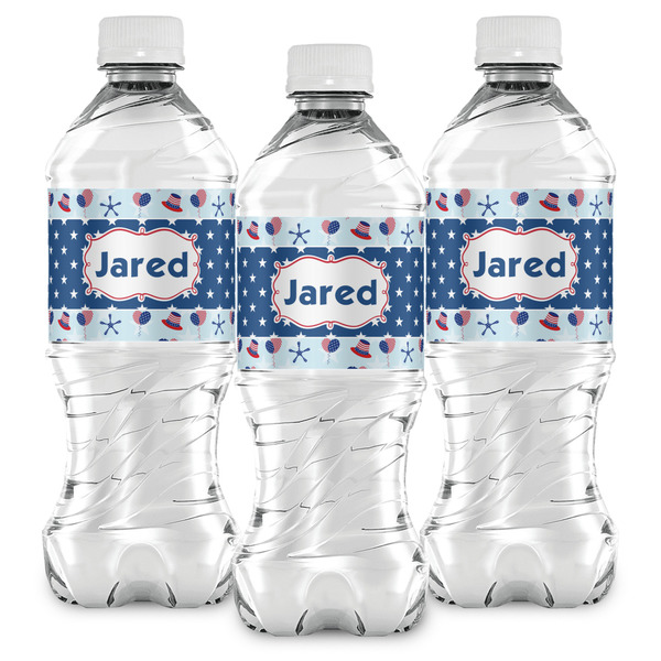 Patriotic Celebration Water Bottle Labels - Front View