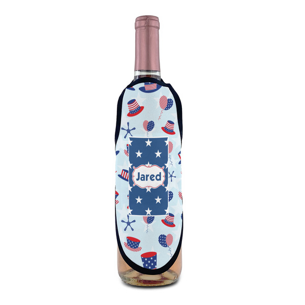Patriotic Celebration Wine Bottle Apron - IN CONTEXT