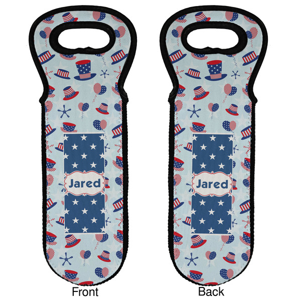Patriotic Celebration Wine Tote Front & Back