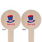 Patriotic Celebration Wooden 6" Food Pick - Round - Double Sided - Front & Back