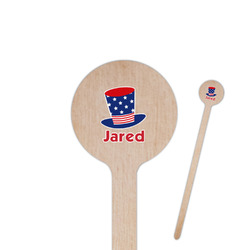 Patriotic Celebration Round Wooden Stir Sticks (Personalized)