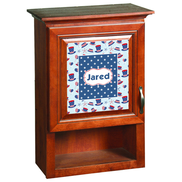 Patriotic Celebration Wooden Cabinet Decal (Medium)