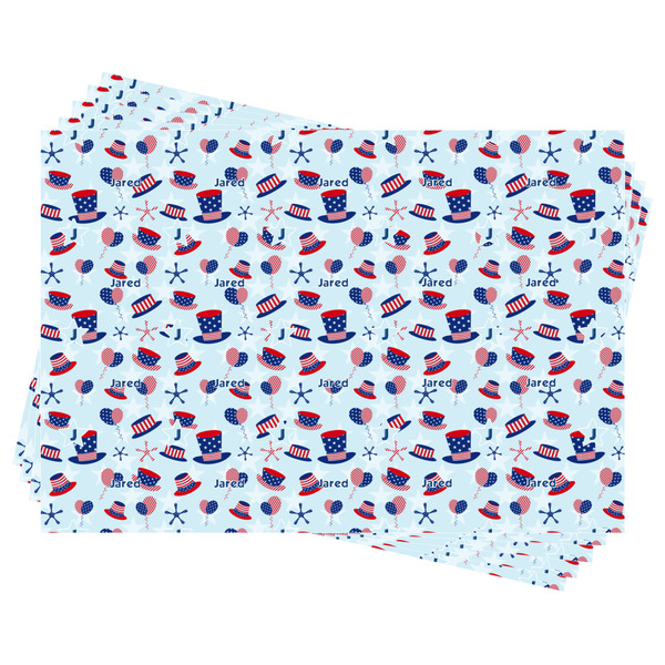 Patriotic Celebration Wrapping Paper - Front & Back - Sheets Approval