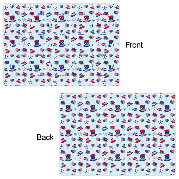 Patriotic Celebration Wrapping Paper Sheet - Double Sided - Front & Back