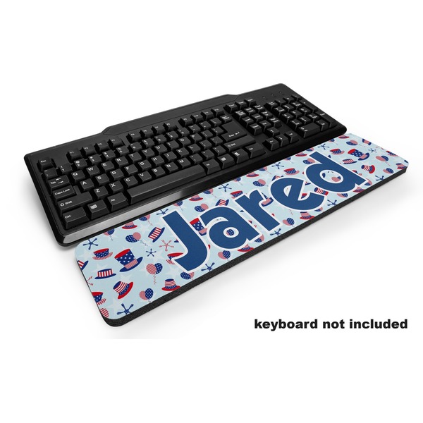 Custom Patriotic Celebration Keyboard Wrist Rest (Personalized)