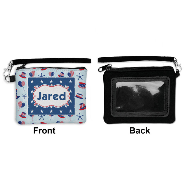 Patriotic Celebration Wristlet ID Cases - Front & Back