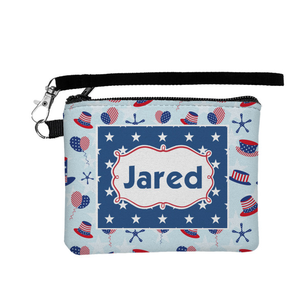 Custom Patriotic Celebration Wristlet ID Case w/ Name or Text