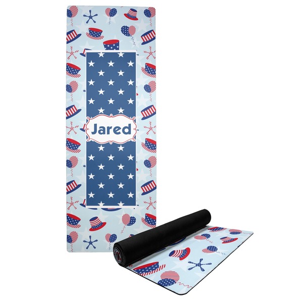 Custom Patriotic Celebration Yoga Mat (Personalized)