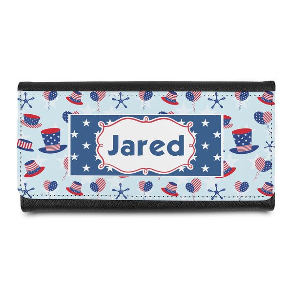 Custom Patriotic Celebration Leatherette Ladies Wallet (Personalized)