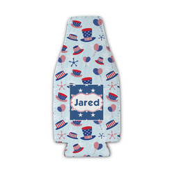 Patriotic Celebration Zipper Bottle Cooler (Personalized)