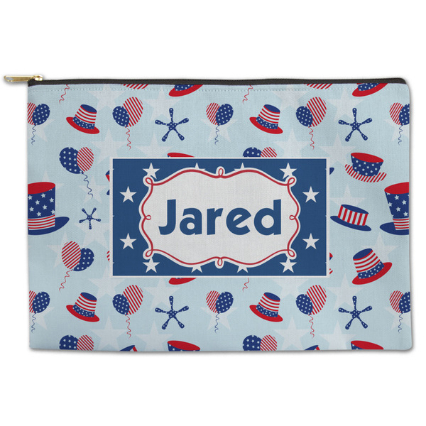 Custom Patriotic Celebration Zipper Pouch (Personalized)