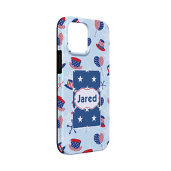 Patriotic Celebration iPhone Case - Rubber Lined - iPhone 13 Mini (Personalized)