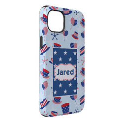 Patriotic Celebration iPhone Case - Rubber Lined - iPhone 14 Plus (Personalized)
