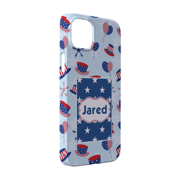 Custom Patriotic Celebration iPhone Case - Plastic - iPhone 14 Pro (Personalized)