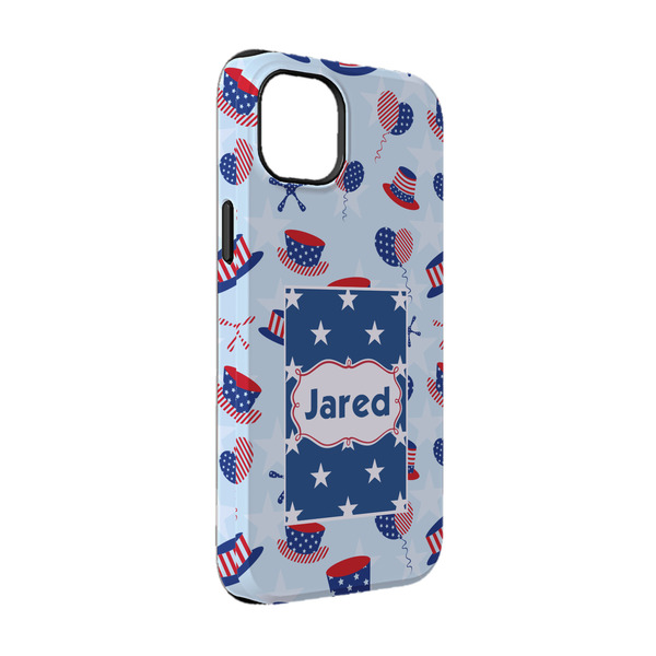 Custom Patriotic Celebration iPhone Case - Rubber Lined - iPhone 14 Pro (Personalized)