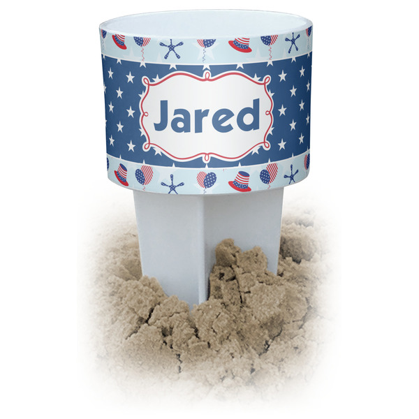 Custom Patriotic Celebration Beach Spiker Drink Holder (Personalized)