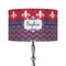 Patriotic Fleur de Lis 12" Drum Lamp Shade - Fabric (Personalized)