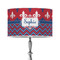 Patriotic Fleur de Lis 12" Drum Lamp Shade - Poly-film (Personalized)