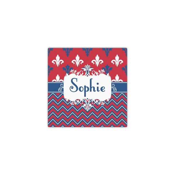 Patriotic Fleur de Lis 12x12 - Canvas Print - Front View