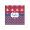 Patriotic Fleur de Lis Wood Print - 12x12 (Personalized)