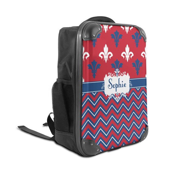 Patriotic Fleur de Lis 15" Backpack - ANGLE VIEW