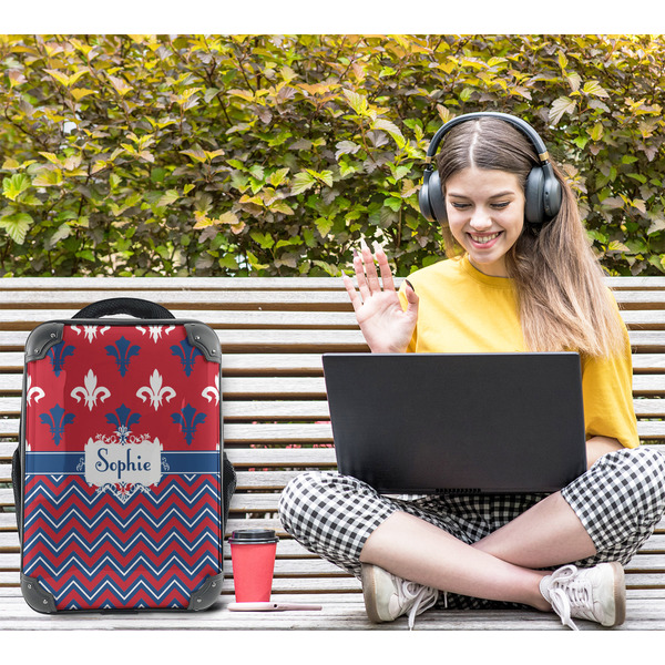 Patriotic Fleur de Lis 15" Backpack - LIFESTYLE