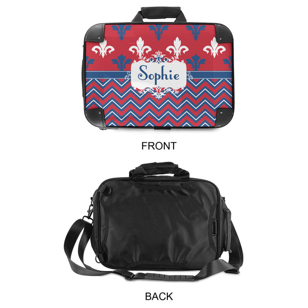 Patriotic Fleur de Lis 15" Hard Shell Briefcase - APPROVAL