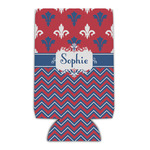 Patriotic Fleur de Lis Can Cooler (Personalized)