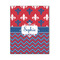Patriotic Fleur de Lis Wood Print - 16x20 (Personalized)