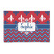 Patriotic Fleur de Lis 2' x 3' Indoor Area Rug (Personalized)